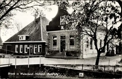 Ak Broek in Waterland Nordholland Niederlande, Rathaus