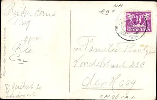 Ak Aerdenhout Nordholland Niederlande, Straßenpartie, Bahnübergang