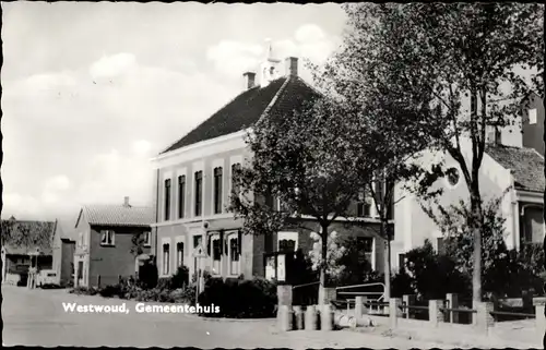 Ak Westwoud Nordholland, Rathaus