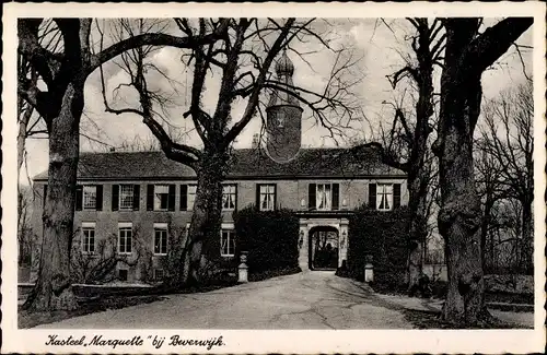 Ak Beverwijk Nordholland Niederlande, Schloss „Marquette“