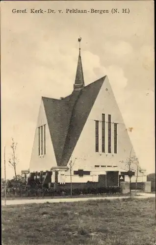 Ak Bergen Nordholland Niederlande, Geref. Kirche, Dr. v. Peltlaan