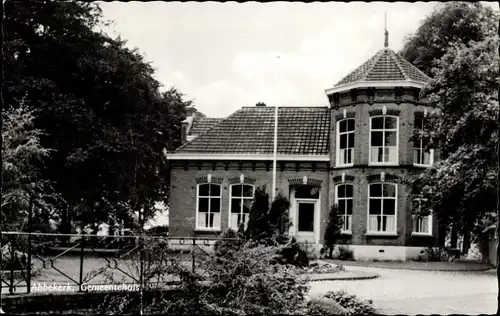 Ak Abbekerk Nordholland Niederlande, Rathaus