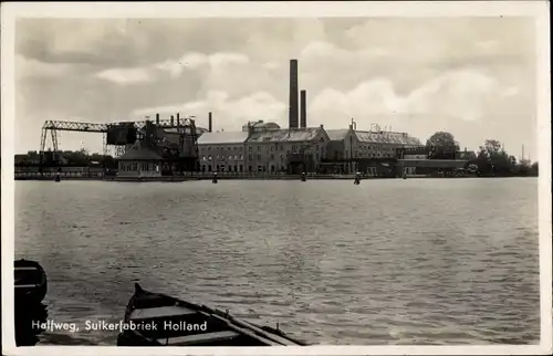 Ak Halfweg Haarlemmermeer Nordholland, Zuckerfabrik Holland