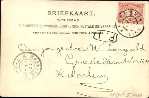 Ak Krommenie Zaanstad Nordholland Niederlande, Flusspartie, Wohnhäuser