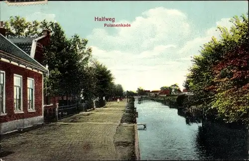 Ak Halfweg Haarlemmermeer Nordholland, Polanenkade