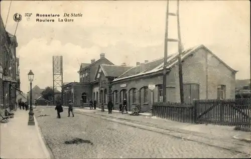 Ak Roeselare Roeselaere Rousselare Roeselare Westflandern, Der Bahnhof