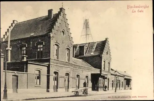 Ak Blankenberghe Blankenberge Westflandern, Bahnhof