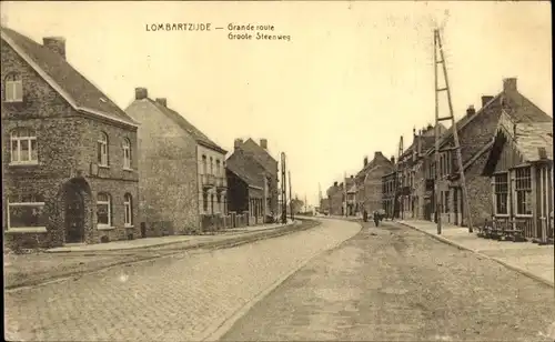 Ak Lombardsijde Lombardzyde Westflandern, Hauptroute