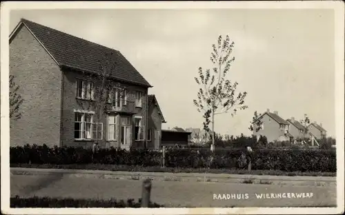 Foto Ak Wieringerwerf Wieringen Nordholland Niederlande, Rathaus