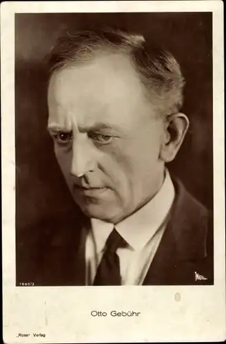 Ak Schauspieler Otto Gebühr, Portrait