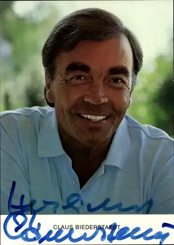 Ak Schauspieler Claus Biederstaedt, Portrait, Autogramm