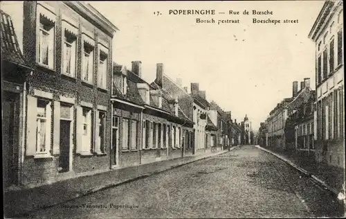 Ak Poperinghe Poperinge Westflandern, Rue de Boesche