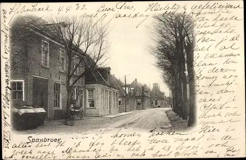 Ak Spanbroek Nordholland Niederlande, Straßenpartie