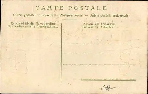 Präge Wappen Passepartout Ak Lausanne Kanton Waadt, Postgebäude