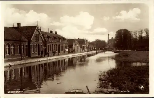 Ak Wormerveer Nordholland Niederlande, Houtkade