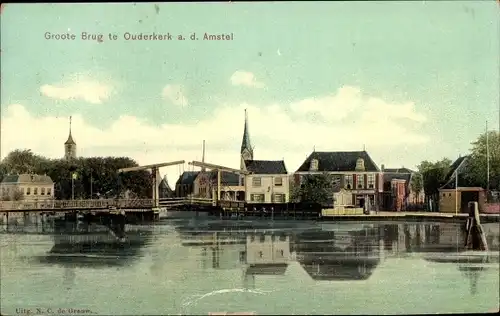 Ak Ouderkerk an der Amstel Nordholland, Groote Brug