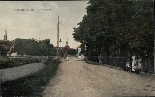 Ak Sloten Amsterdam Nordholland Niederlande, Akerweg