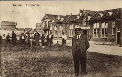 Ak Huisduinen Den Helder Nordholland Niederlande, Schule