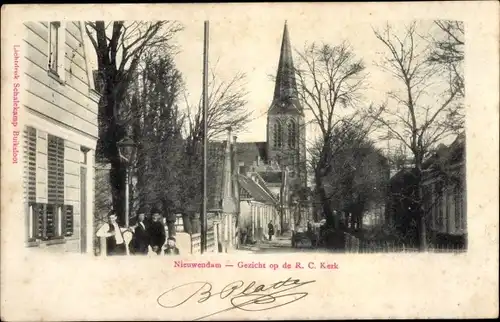 Ak Nieuwendam Amsterdam Nordholland, Kirche