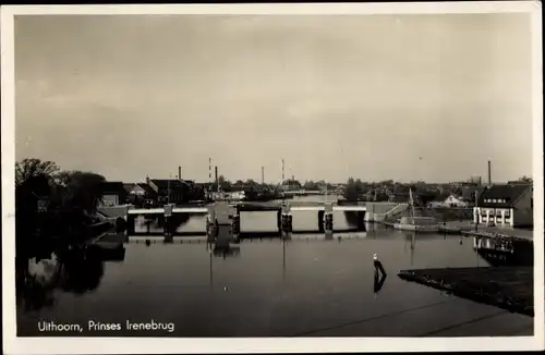 Ak Uithoorn Nordholland Niederlande, Prinzessin-Irene-Brücke