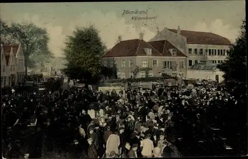 Ak Purmerend Nordholland Niederlande, Kippenmarkt