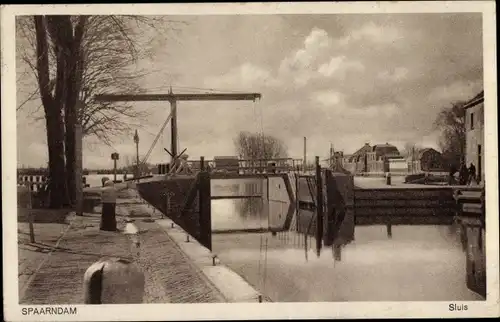 Ak Spaarndam Nordholland Niederlande, Sluis
