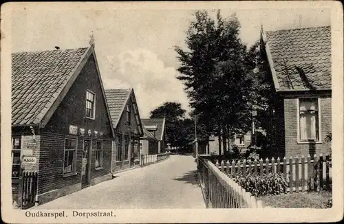 Ak Oudkarspel Nordholland, Dorpsstraat