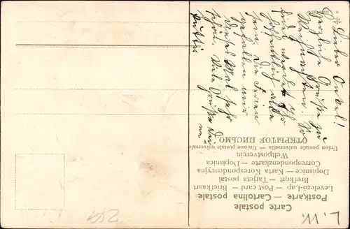 Präge Ak Fidele Schwiegermutter, Portrait, Fehlende Zähne