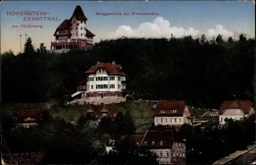 Ak Hohenstein Ernstthal in Sachsen, Pfaffenberg, Berggasthaus zur Bismarckhöhe