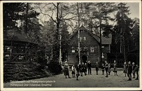 Ak Hüttengrund Hohenstein Ernstthal, Bethlehemstift, Frauengenesungsheim