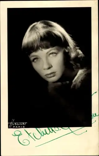 Ak Schauspielerin Etchika Choureau, Portrait, Autogramm