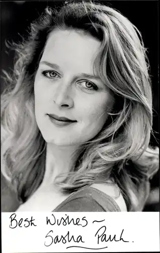 Foto Ak Schauspielerin Sasha Paul, Portrait, Autogramm