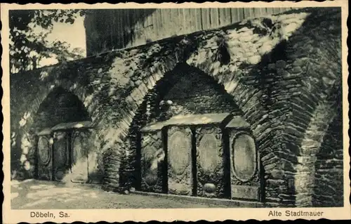 Ak Döbeln in Sachsen, Alte Stadtmauer