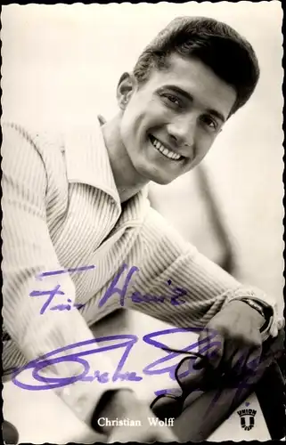 Ak Schauspieler Christian Wolff, Portrait, Autogramm