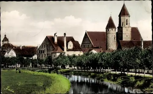 Ak Gunzenhausen im Fränkischen Seenland, Altmühl, Kirche