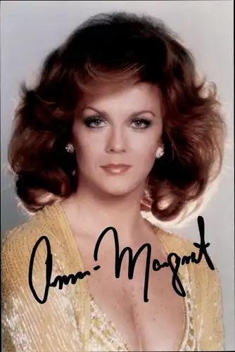 Foto Ak Schauspielerin Ann Margret, Portrait, Autogramm