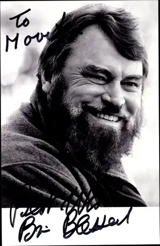 Foto Ak Schauspieler Brian Blessed, Portrait, Autogramm