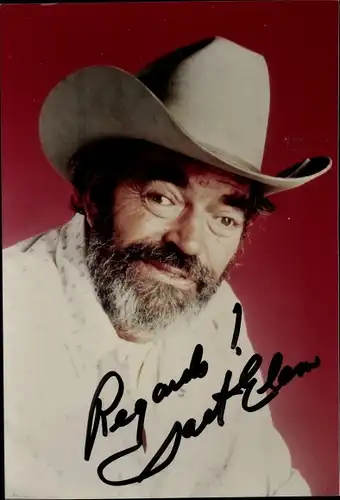 Ak Schauspieler Jack Elam, Portrait, Autogramm