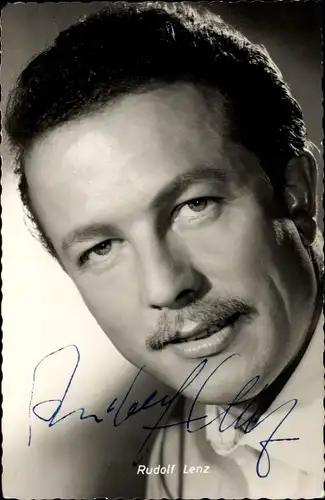 Ak Schauspieler Rudolf Lenz, Portrait, Autogramm
