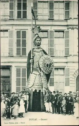 Ak Douai Nord, Gayant, Straßenfest, Karneval