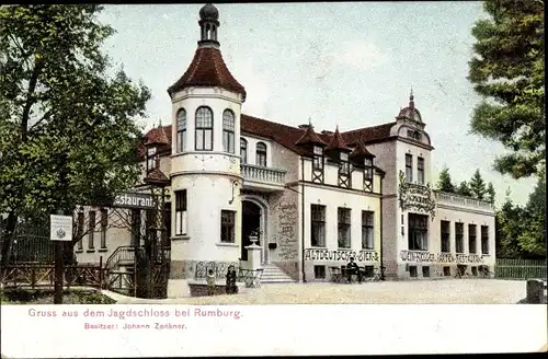 Ak Rumburk Rumburg Region Aussig, Jagdschloss
