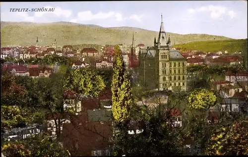 Ak Teplice Šanov Teplitz Schönau Region Aussig, Gesamtansicht