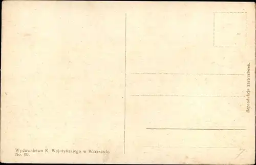 Ak Warszawa Warschau Polen, Plac Zamkowy, Straßenbahn