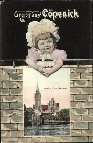 Passepartout Ak Berlin Köpenick, Rathaus