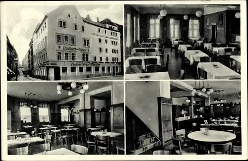 Ak Dresden Zentrum Altstadt, Pschorr-Haus, Pschorr-Bräu, Schreibergasse 19, Innenansichten
