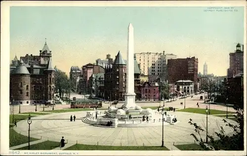 Ak Buffalo New York USA, Mc Kinley Monument