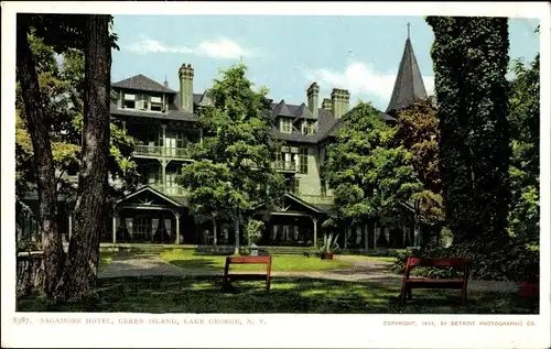 Ak Lake George New York USA, Sagamore Hotel, Green Island