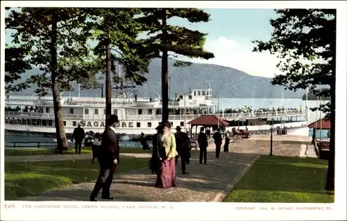 Ak Lake George New York USA, Sagamore Dock, Green Island