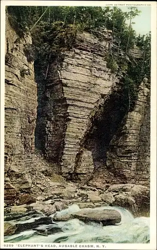 Ak New York USA, Elephants Head, Ausable Chasm