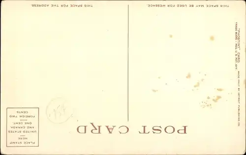 Ak New York USA, Postamt, Ausable Chasm